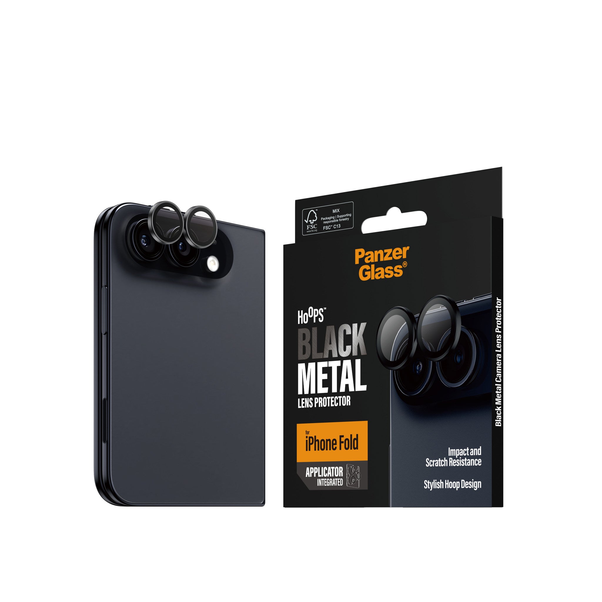 PanzerGlass® Hoops® Camera Lens Protector Black iPhone 2026 Fold
